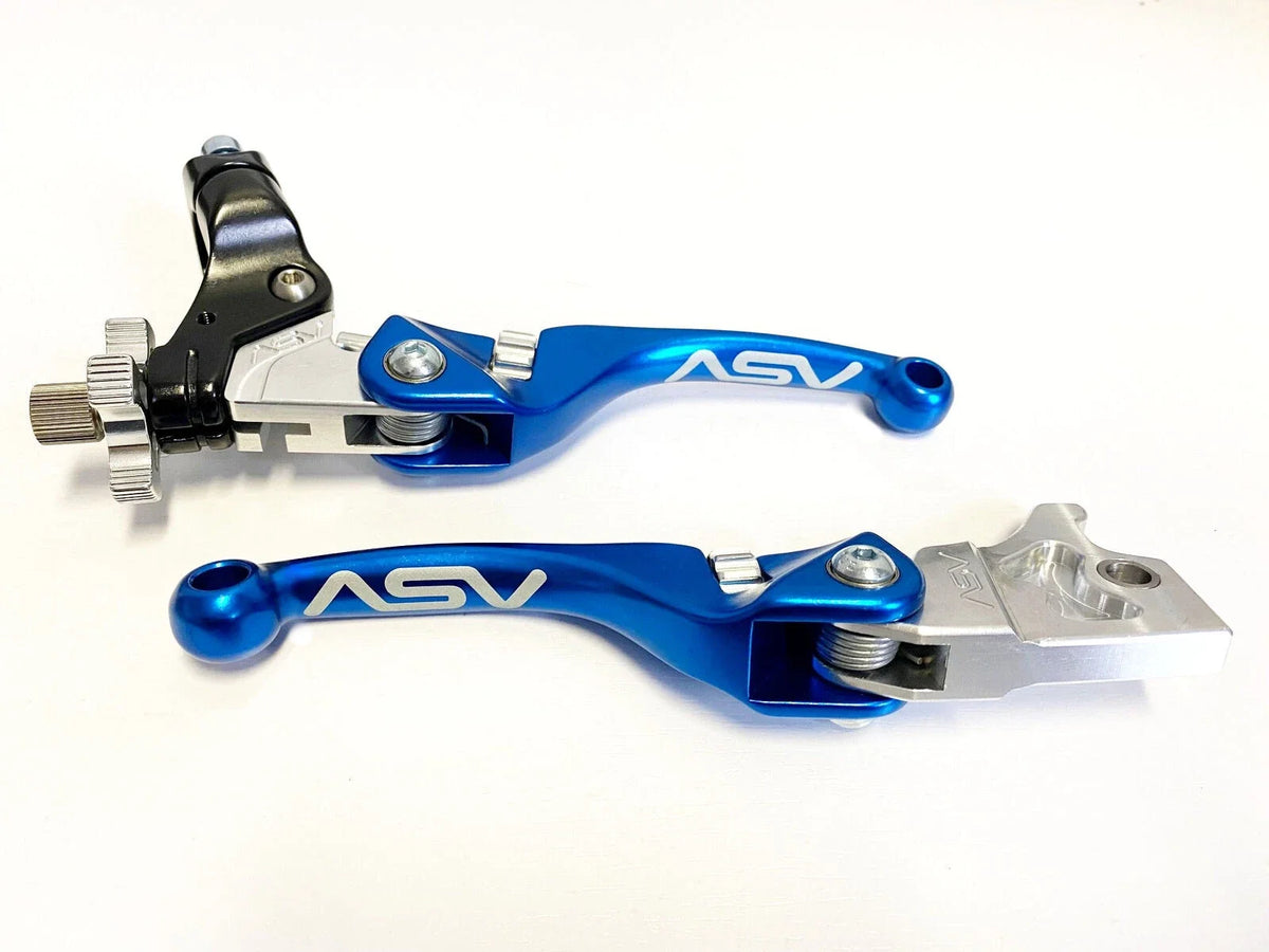 ASV F4 Shorty Front Brake Clutch Perch Levers Pair for Kawasaki KFX450R (2008–2018)