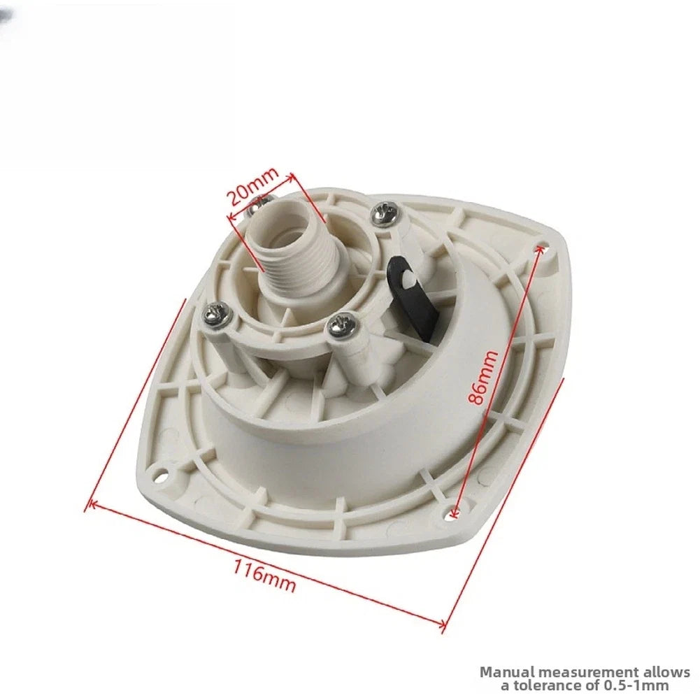RV Water Inlet with Rotating Cover and Check Valve System for Marine Use