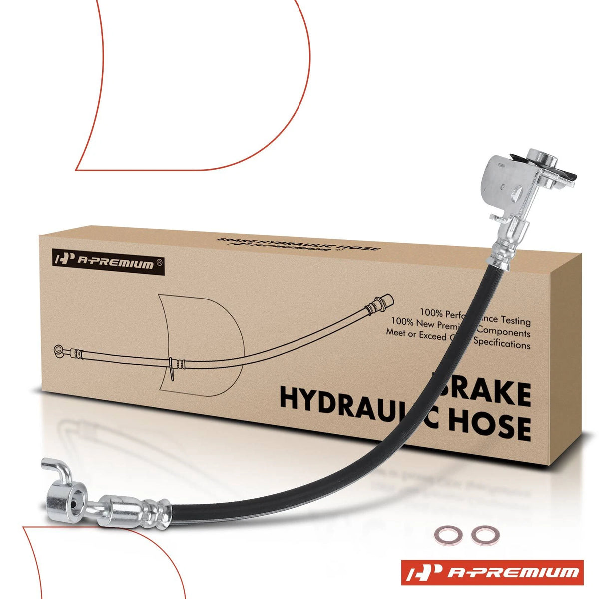 Rear Brake Hydraulic Hose for Hyundai Elantra (2017–2019) 58738F2500, 2207670