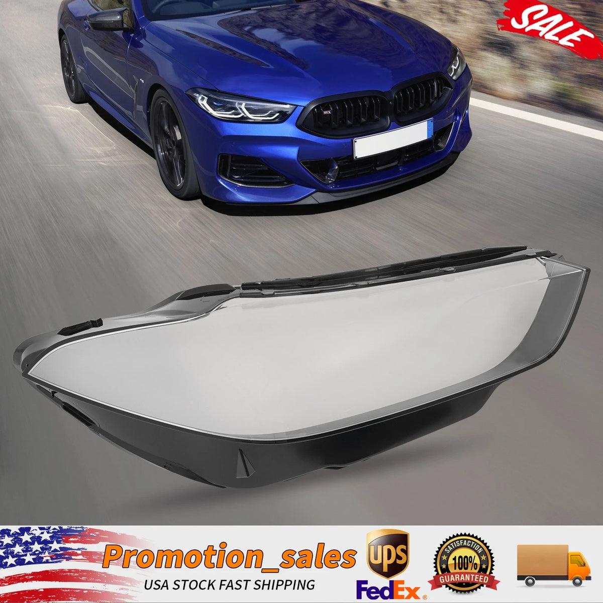 Headlight Shell Cover for BMW 8 Series G14 G16 (2019–2023)