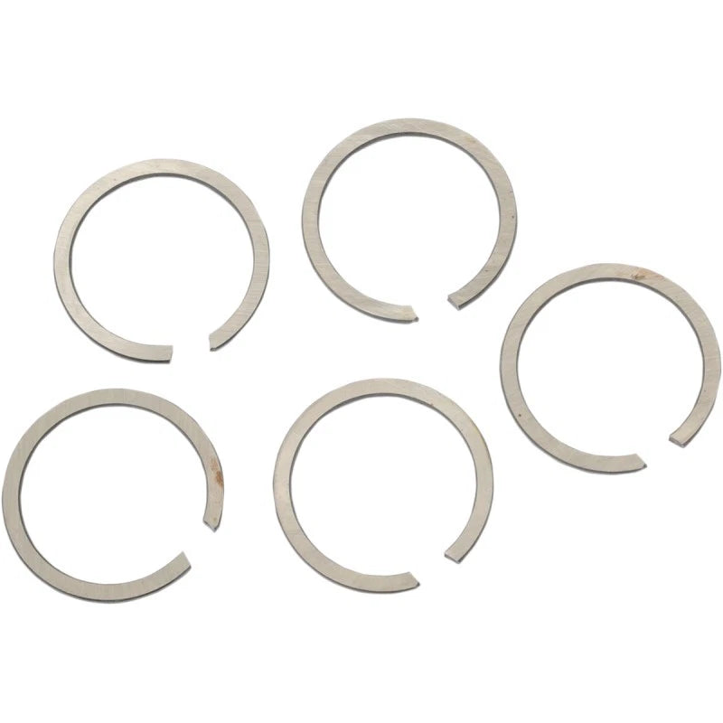 Set of 2 Left Side Crankcase Bearing Spacers for Motorcycle (A-9130) - Chrome