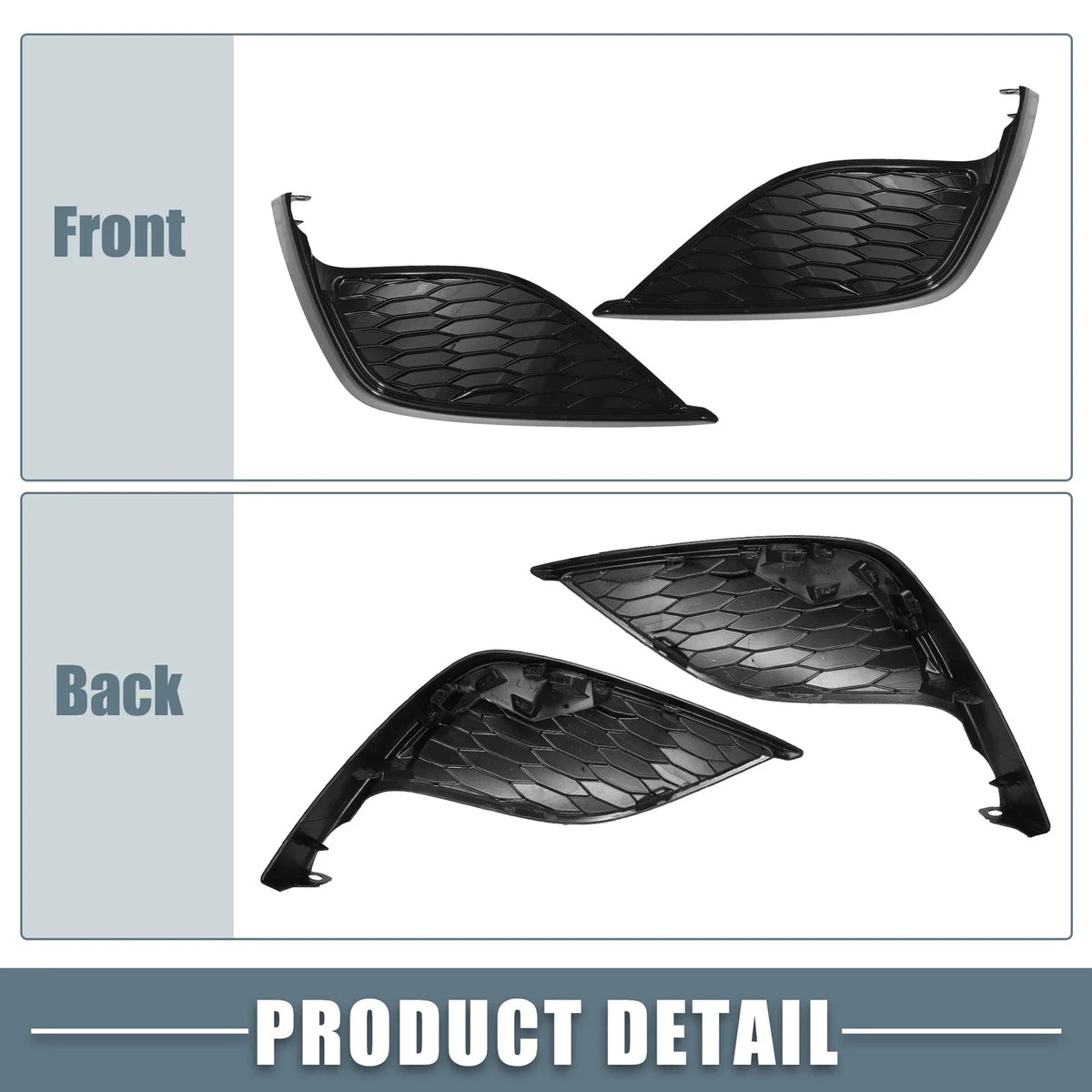 Set of 2 Fog Light Grille Cover Trim for Toyota Camry SE XSE