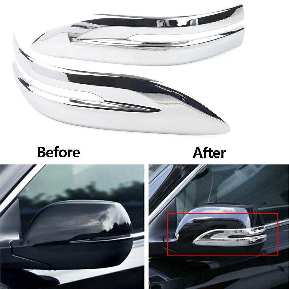 2Pcs Chrome Rearview Side Mirror Stripe Cover Trim for Honda CR-V (2012–2021)