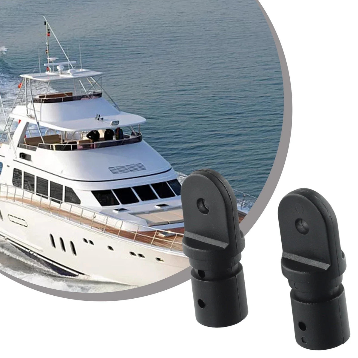 Set of 2 Nylon Eye End Fittings for Bimini Top (Weather Resistant)