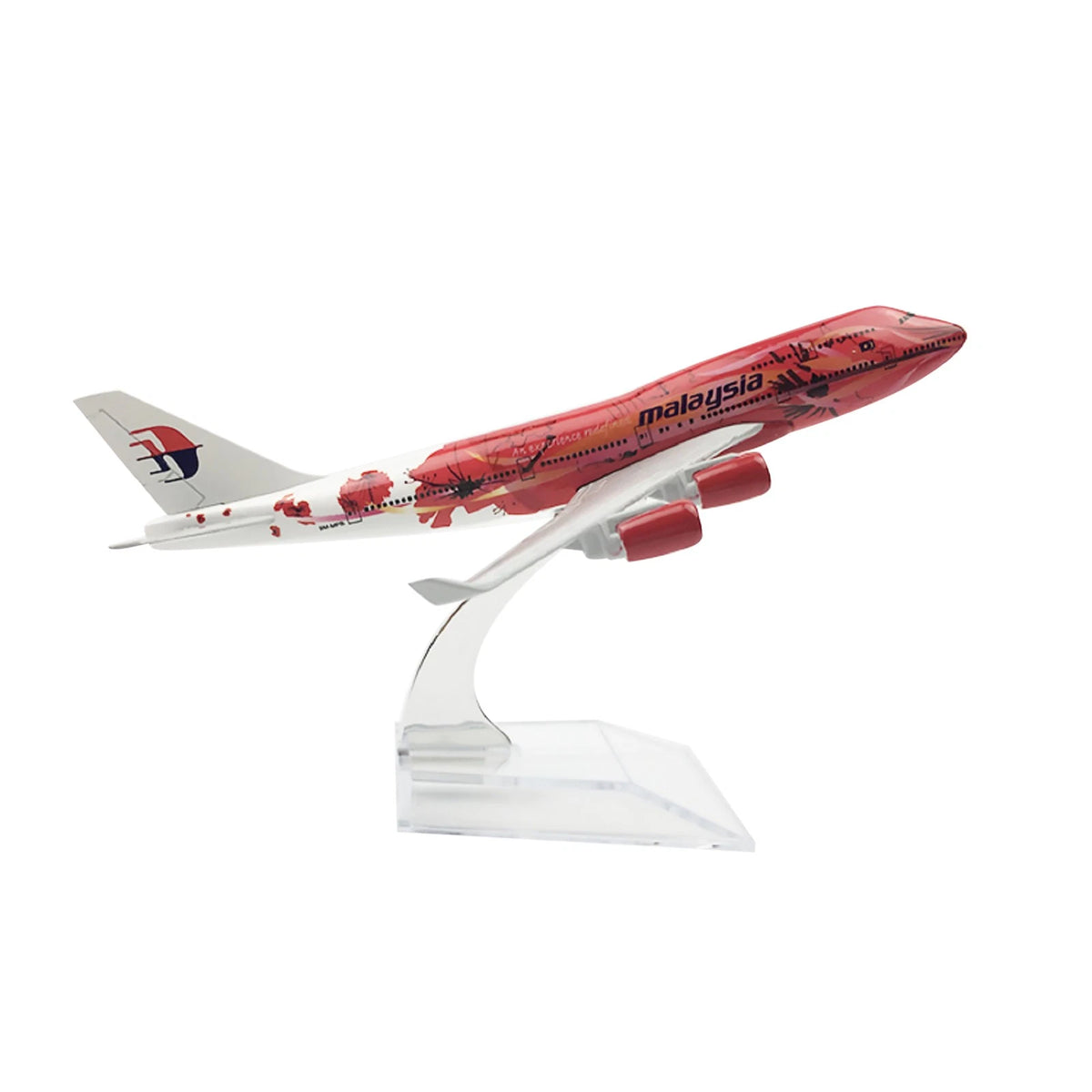 1/400 Scale Airbus Malaysia B747 Alloy Plane Model with Stand
