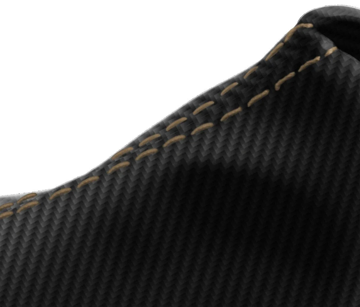 Manual Shift Boot Cover for Honda Civic (1998–2002) Carbon Fiber Beige Stitch