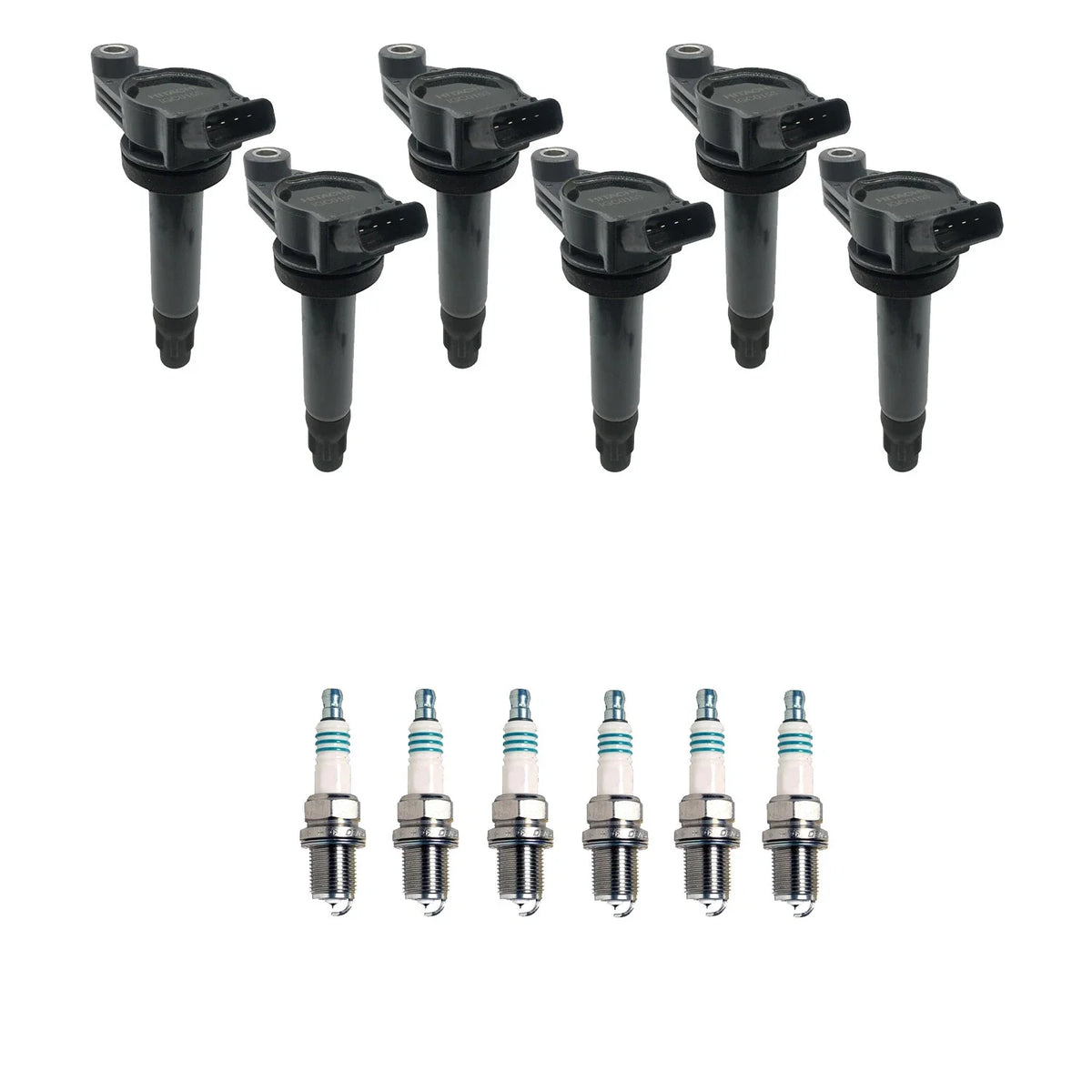 Set of 6 Ignition Coils & Spark Plugs for Toyota Camry V6 (2002–2006)