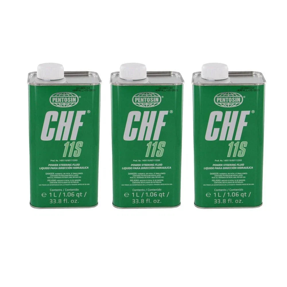 3X Pentosin CHF 11S Power Steering Hydraulic Oil for (1L)