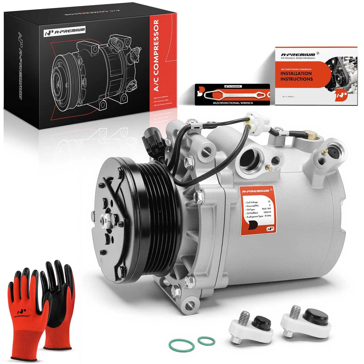 A/C Compressor with Clutch for Mitsubishi Lancer Outlander (2007–2008) 7813A419, 7813A618, 7813A824, 7813A212, 98487