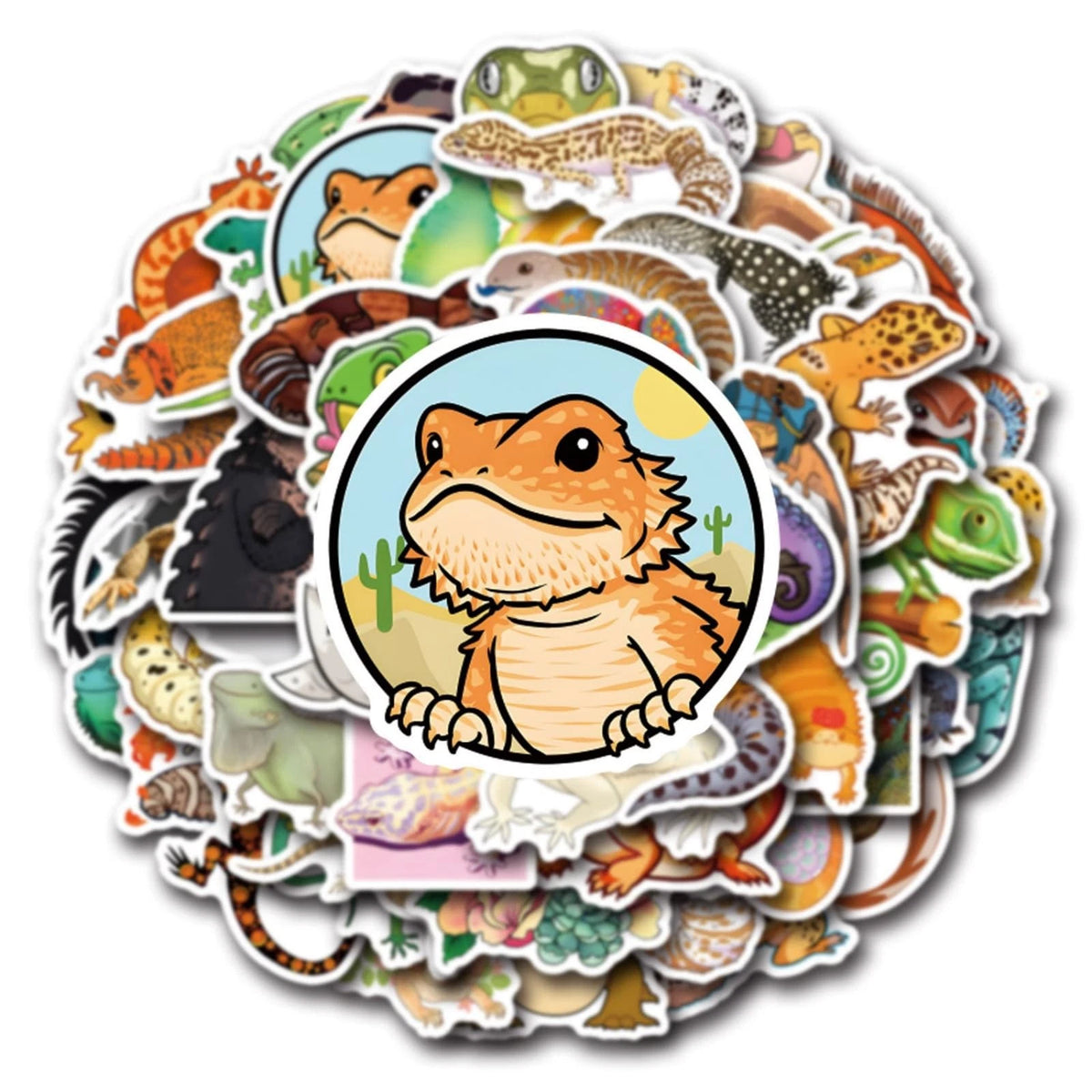 110Pcs Reptile Animal Stickers for Kids