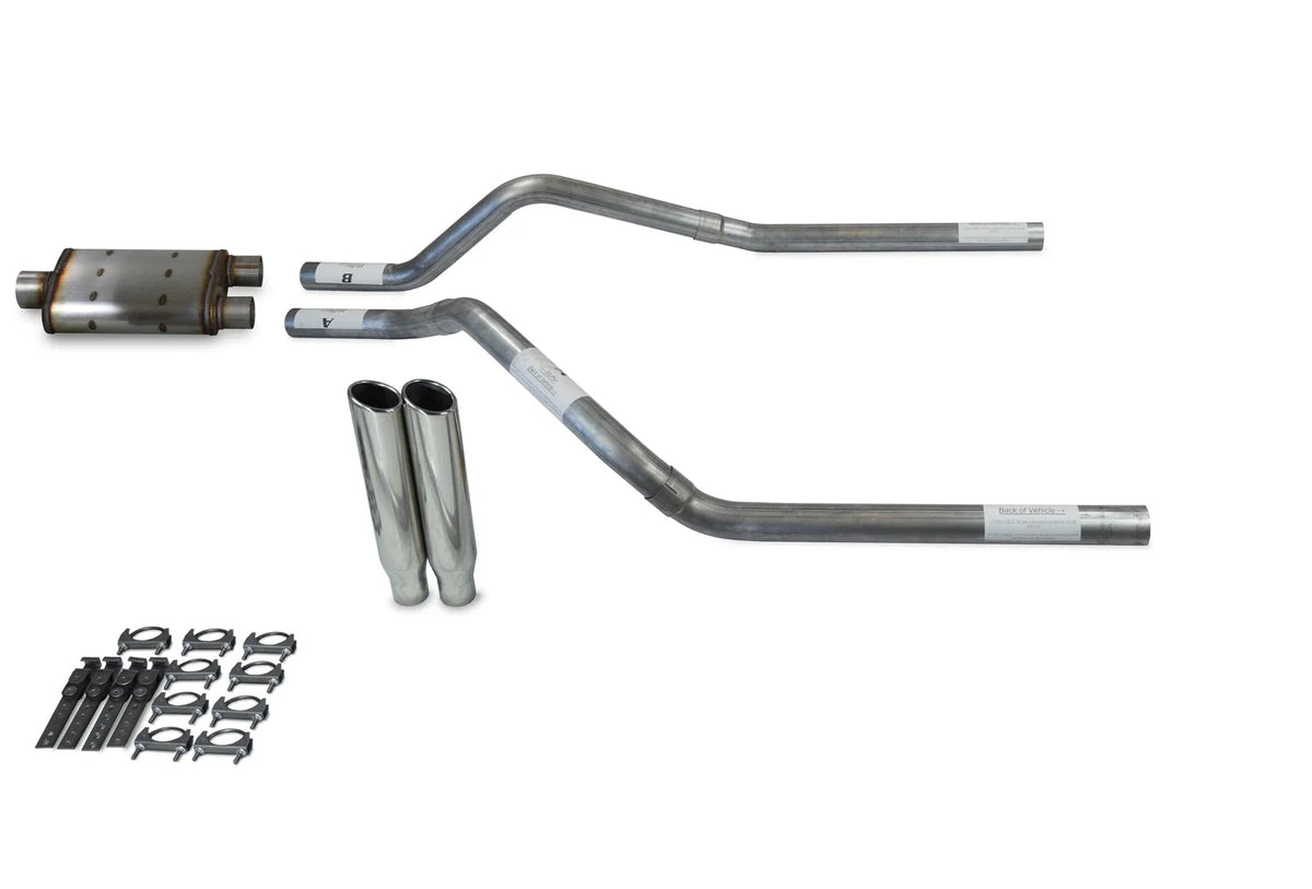 2.5" Dual Exhaust Kit for GMC Jimmy (1992–1994) Magnaflow XL Clamp on Tips