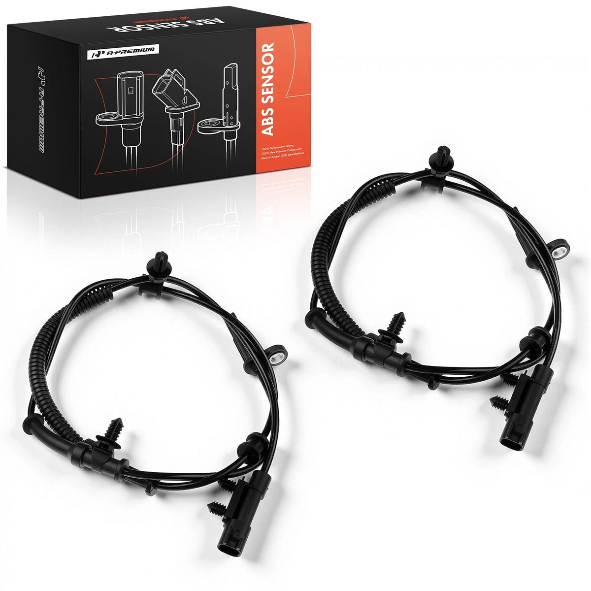 2X Front ABS Wheel Speed Sensors for Dodge Durango (2016–2025) 68250893AA, ALS2902