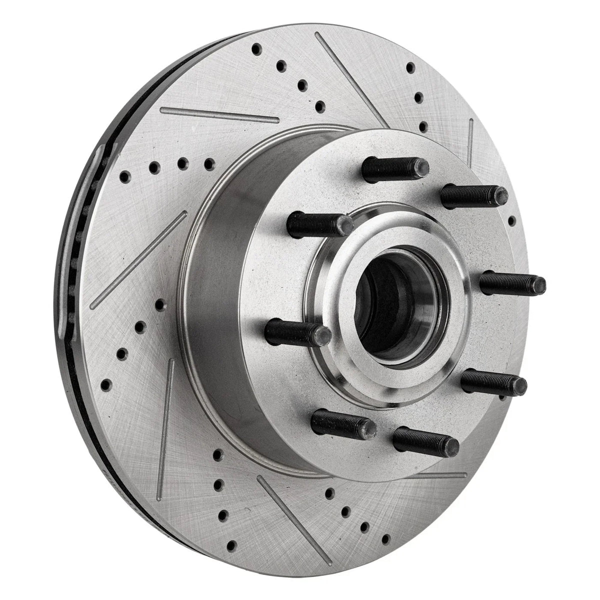 Disc Brake & Pad Kit for F-250 Super Duty (2013–2017) Cross-drilled RWD
