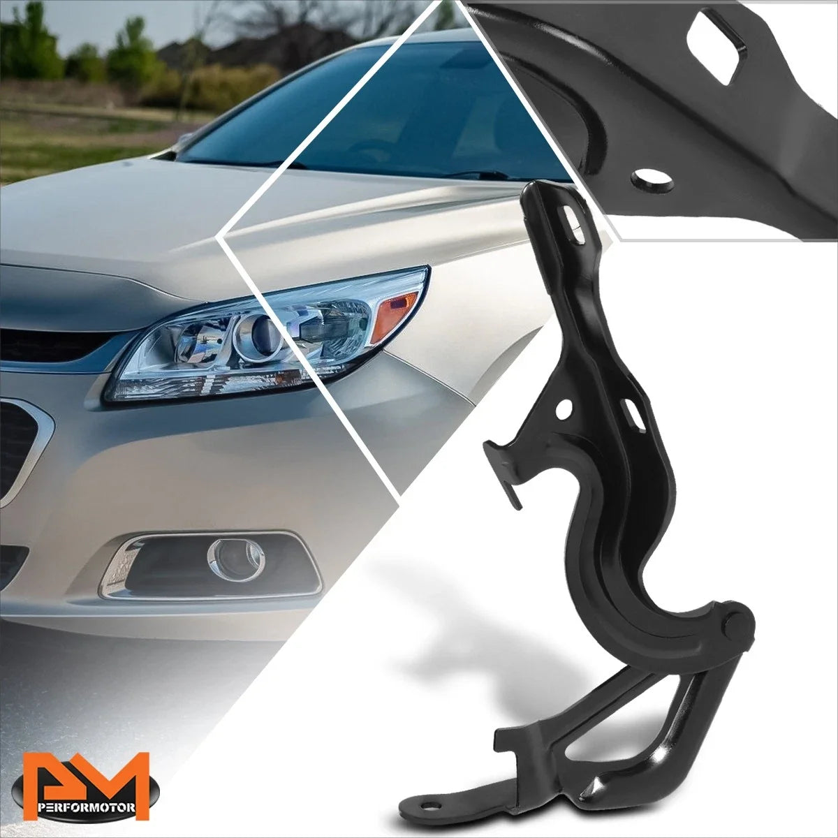 Passenger Side Steel Engine Hood Hinge for Chevy Malibu Limited (2013–2016)