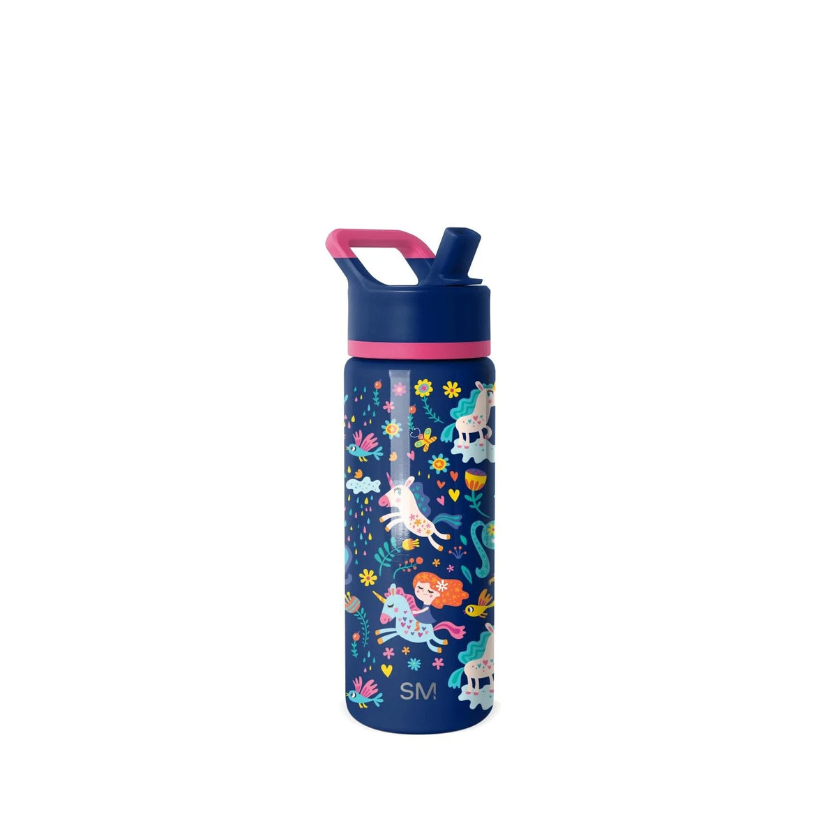 18 oz Summit Water Bottle for Kids - Unicorn Rainbows