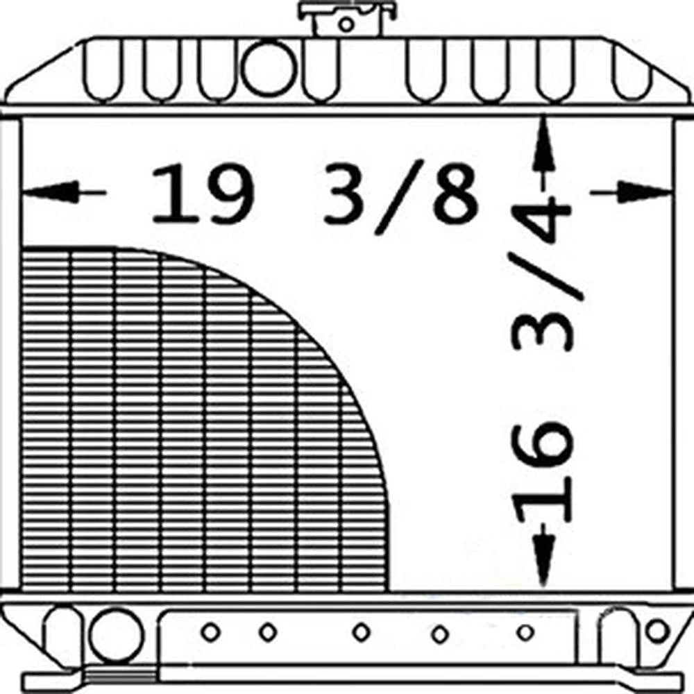 R5012 Radiator for Kubota