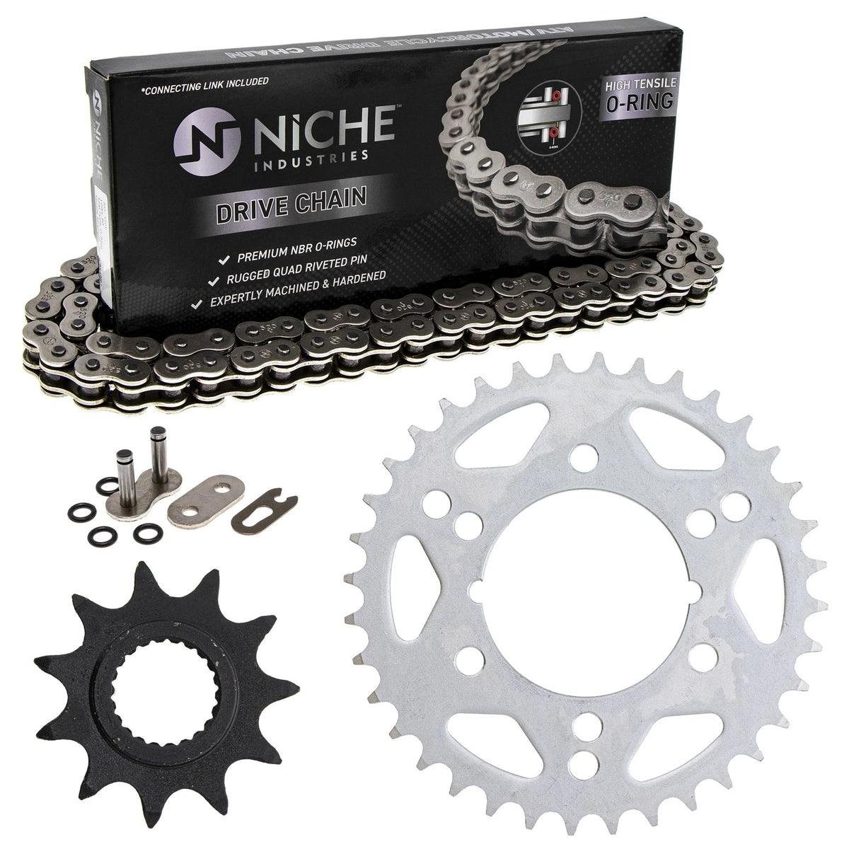 Sprocket Chain Set 11/36 Tooth for Polaris Trail Blazer 250 (1999–2006) MK1004422, 519-KCS0894K-K001