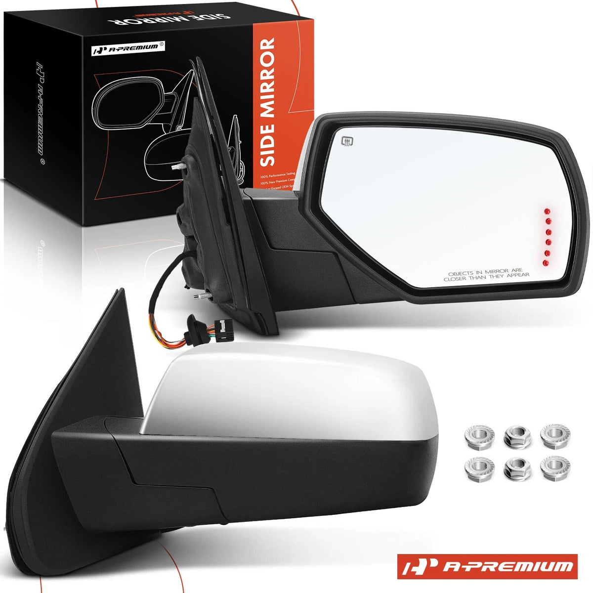 Pair Power Towing Mirrors for GMC Sierra 1500 (2014–2020)