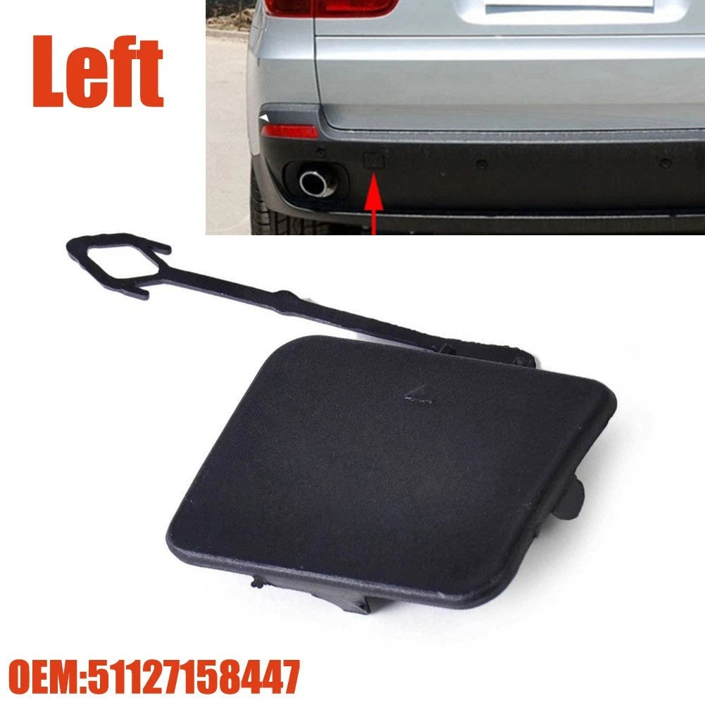 Tow Hook Cover Cap Rear Left for BMW (2012–2015) Black