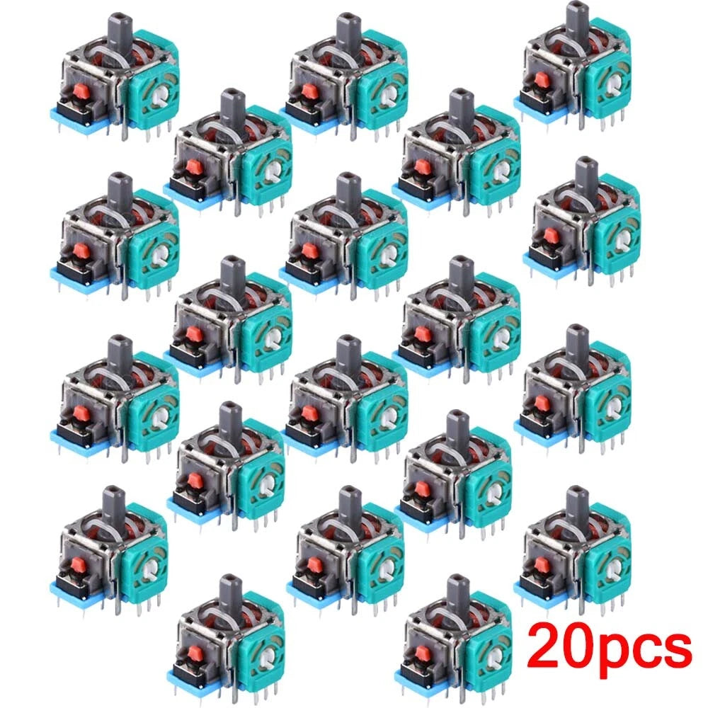 20Pcs Analog Stick Joystick Replacement for Xbox One PS4 Dualshock 4