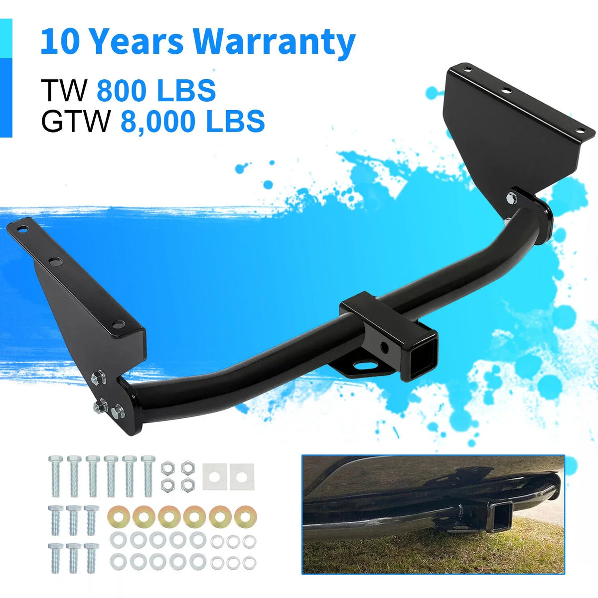Class 3 Trailer Hitch 2" Receiver for Jeep Grand Cherokee (1999–2004)