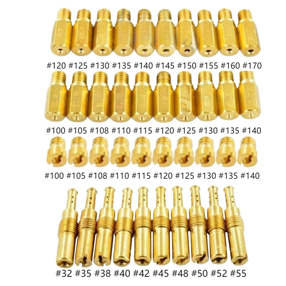 40PCS Carburetor Jet Kit for Keihin CV CVK FCR VA Models
