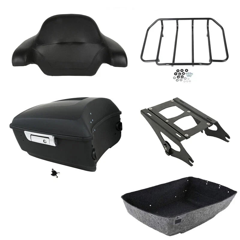 Matte Black Trunk Pad Mount for Harley Touring Road Glide (2014–2026)