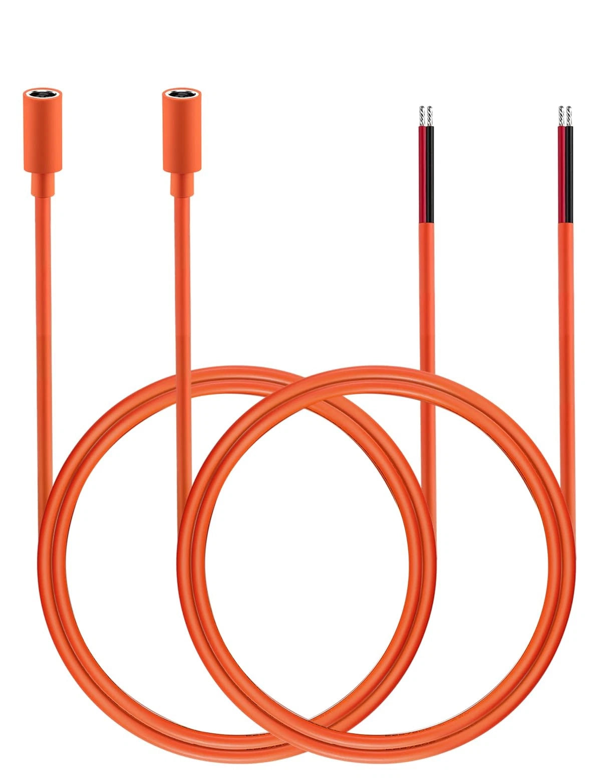 3.3FT Power Pigtails Cable for DC7909 (12V Female Plug to Bare Wire)