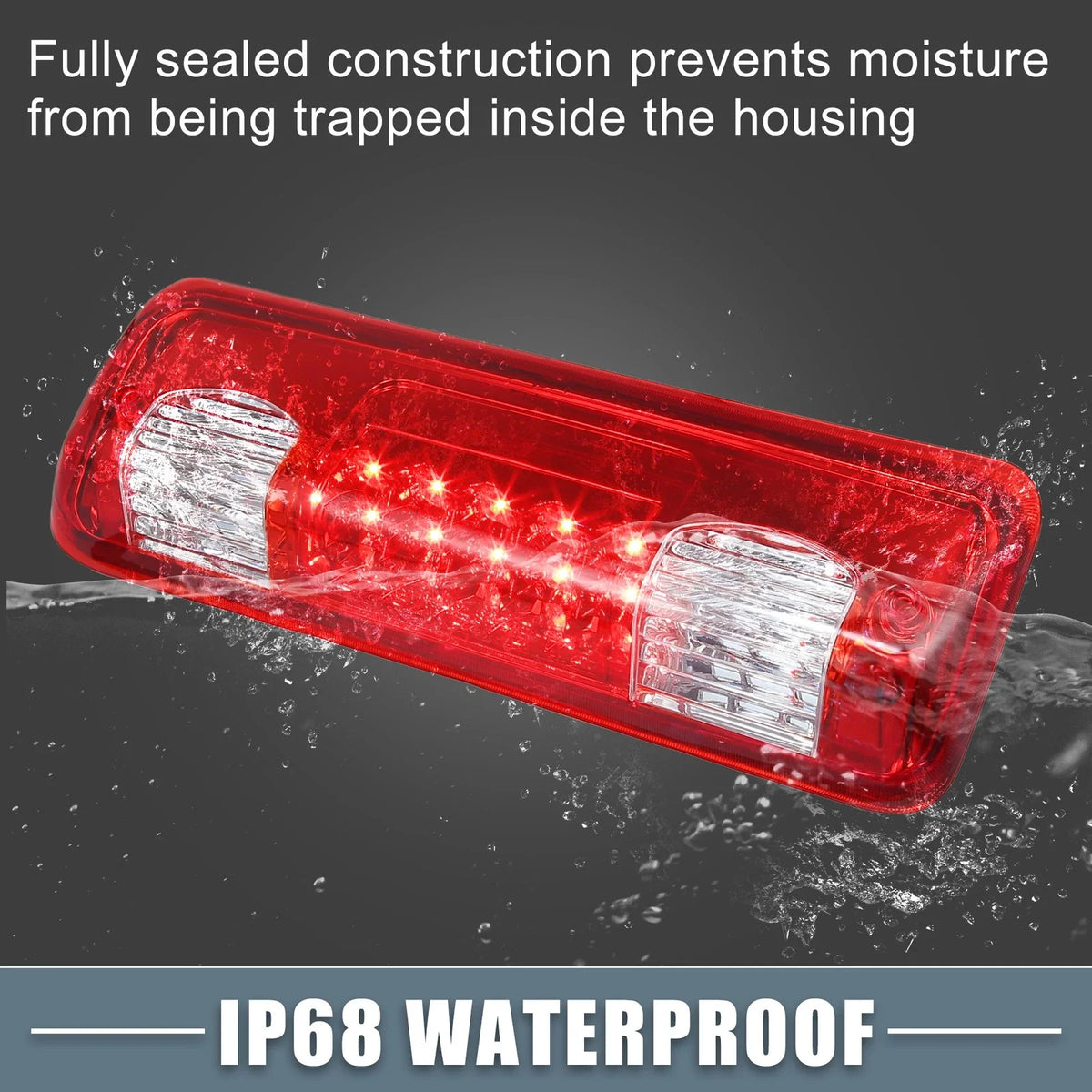 Tail High Mount Brake Stop Light 7L3Z-13A613-B for Ford F-150 (2004–2008)