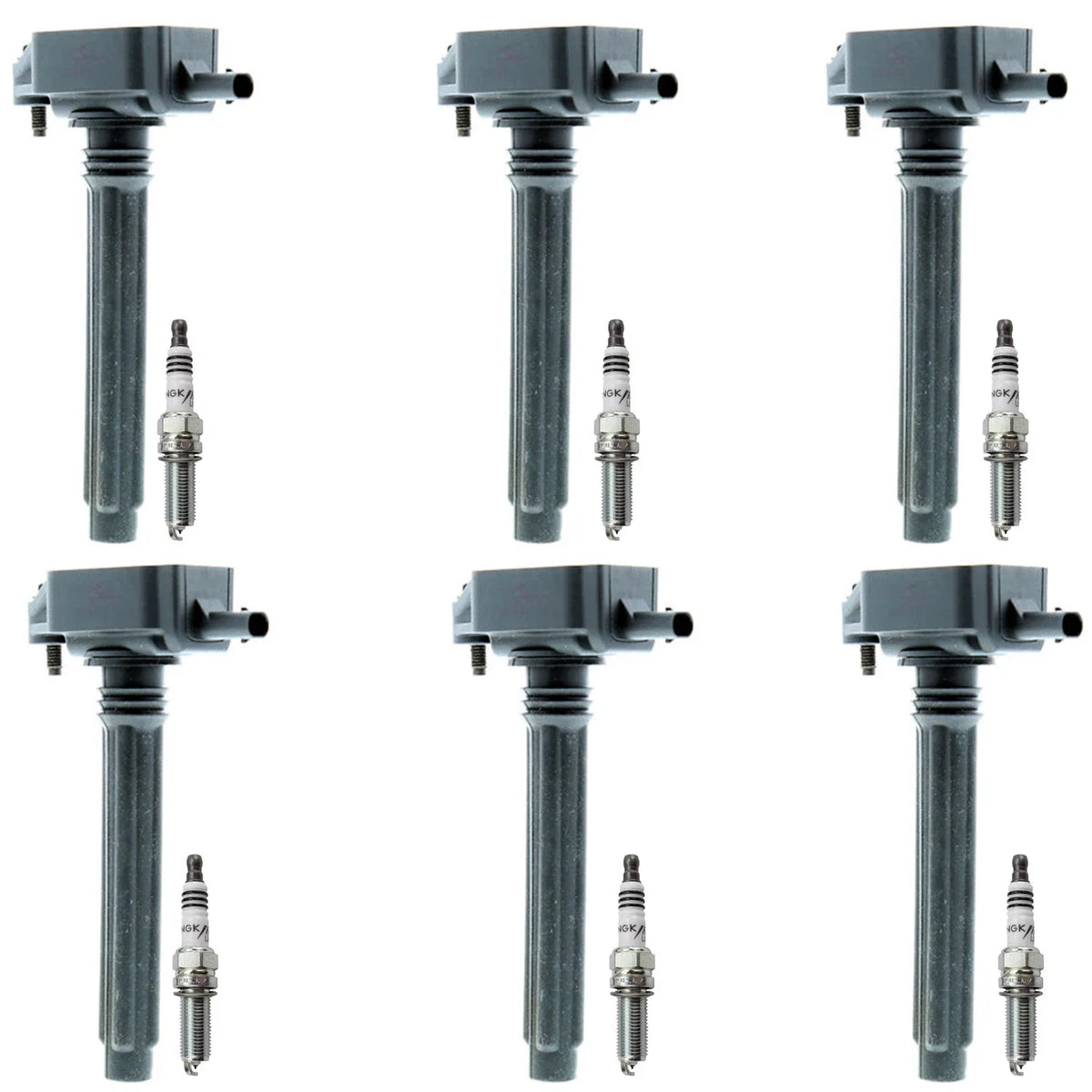 Set of 6 Ignition Coils & NGK Iridium Spark Plugs for Ram 1500, Wrangler (2011–2023)