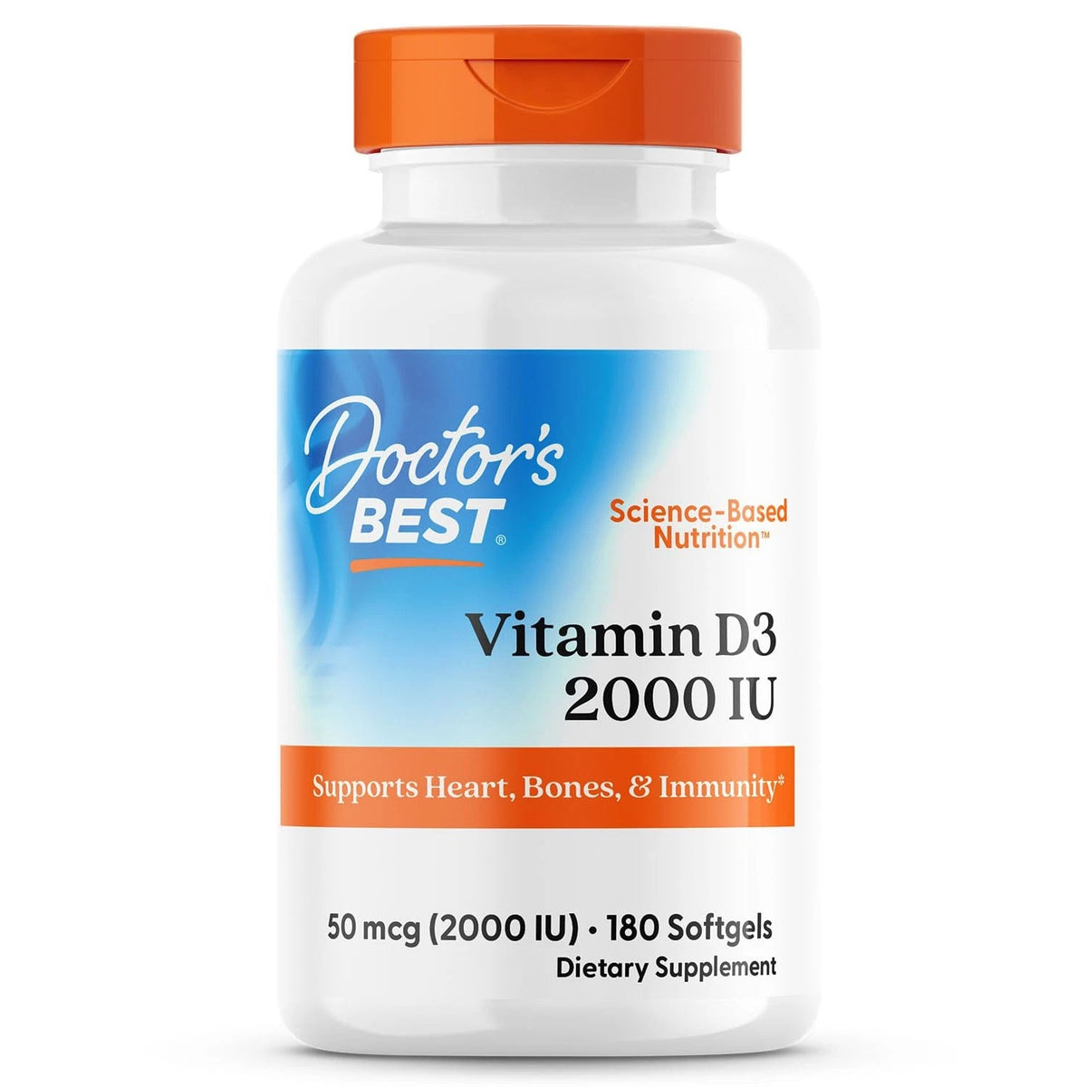 Vitamin D3 2000 IU Softgels for Doctor's Best (180 Count)
