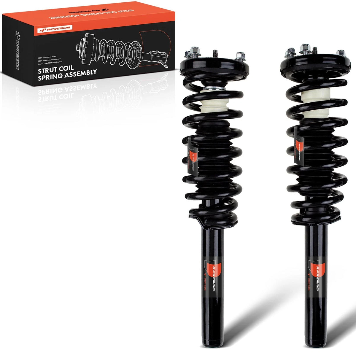 Front Struts w/ Coil Springs Assembly for Honda Accord (2003–2007) 172123R, 172123L