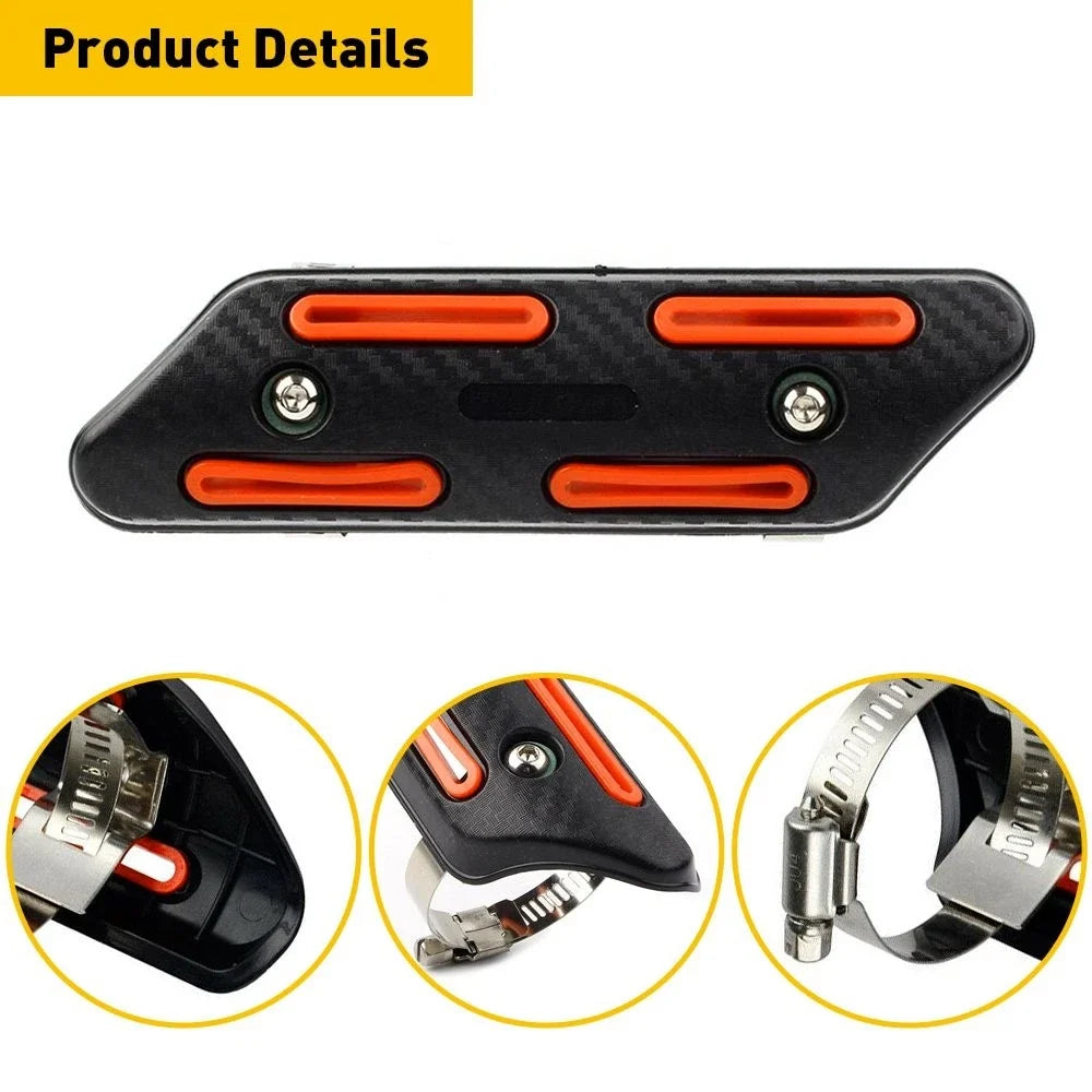 Exhaust Pipe Heat Shield Guard for Honda CRF450R CRF450X (2002–2020) Orange