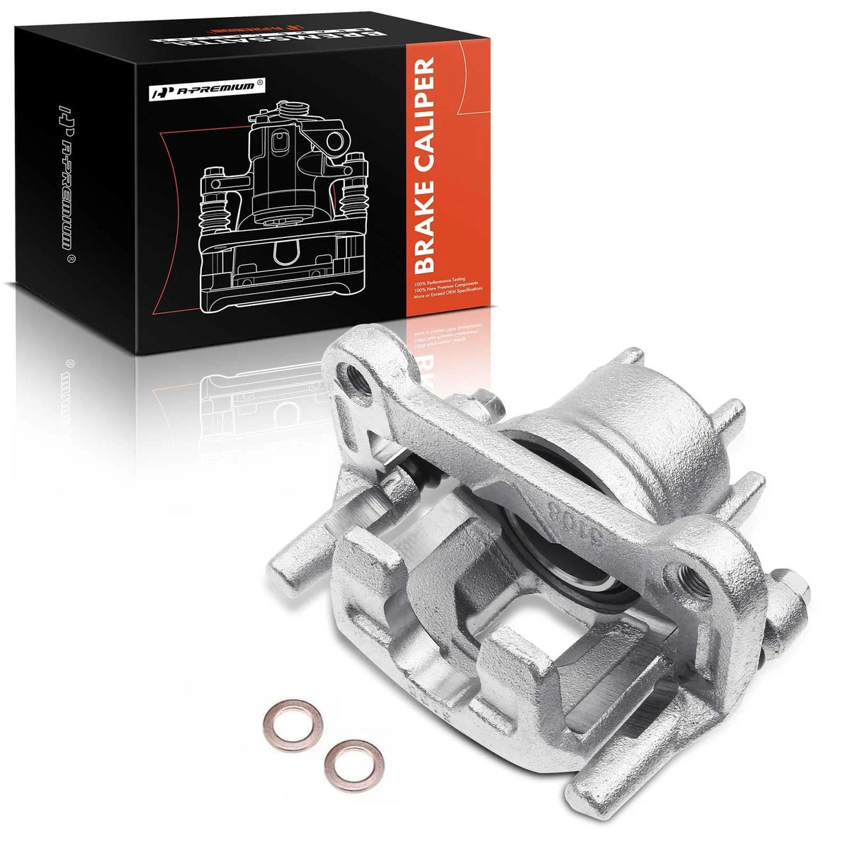 A-Premium Front Right Brake Caliper w/ Bracket for Mitsubishi Mirage (2014–2015) 19-B7365