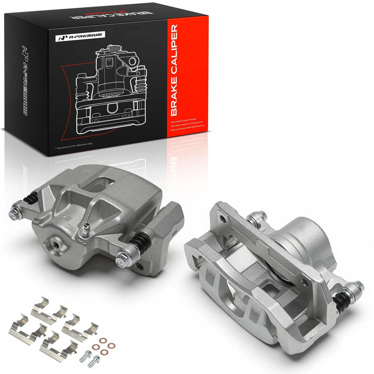 A-Premium Pair Front Brake Calipers for Honda Accord (2003–2012) Acura TSX (2004–2014) - 45018SZ3A01, 45019S0KA01, 19-B2584