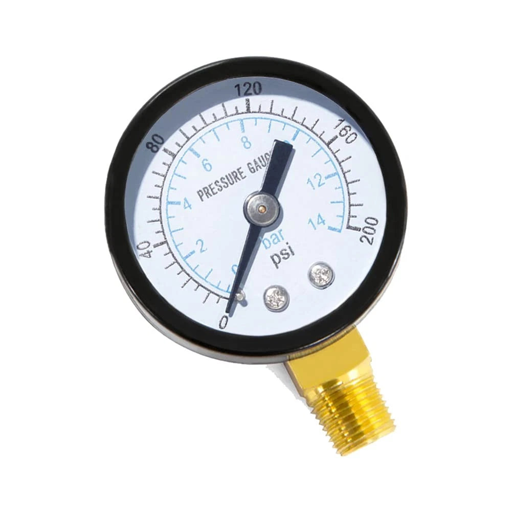 1/8" NPT Pressure Gauge for Various Applications (0-200 Psi)
