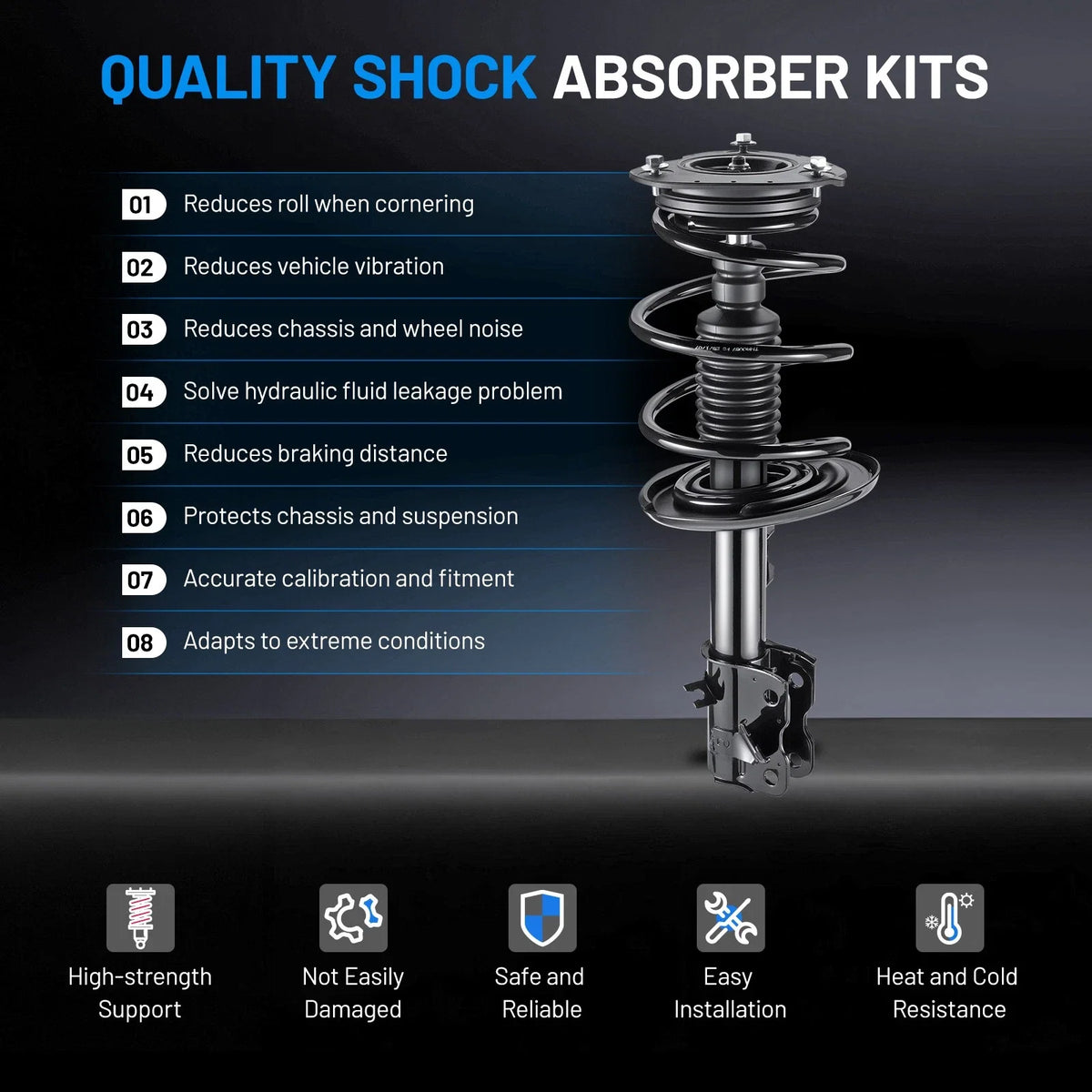 Front Struts with Coil Springs for Nissan Maxima (2009–2014)