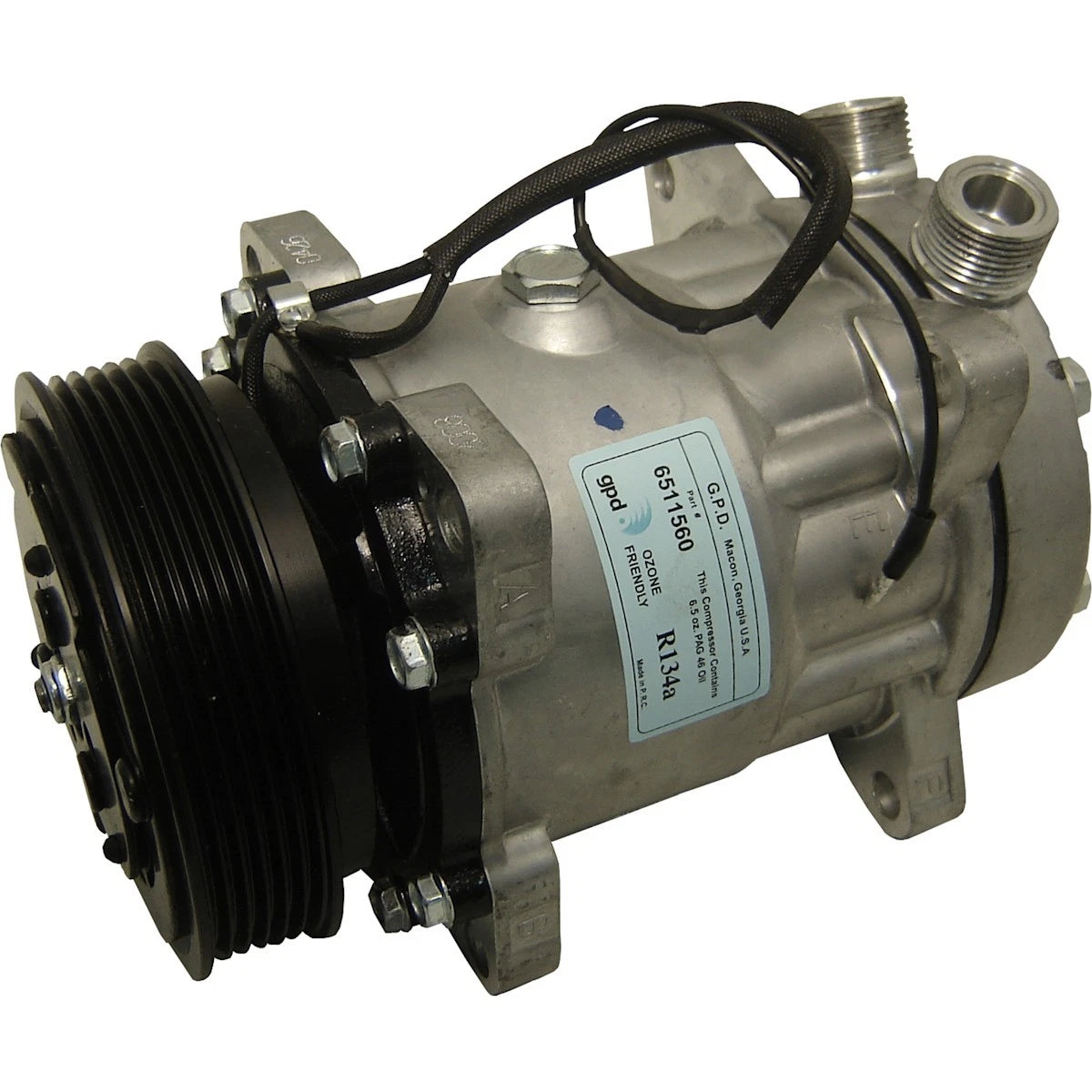 A/C Compressor Rear with Clutch for Jeep Cherokee (1986–1990) 6511560