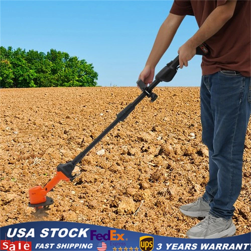 Cordless Mini Tiller for Electric Garden Cultivation (Battery Powered)