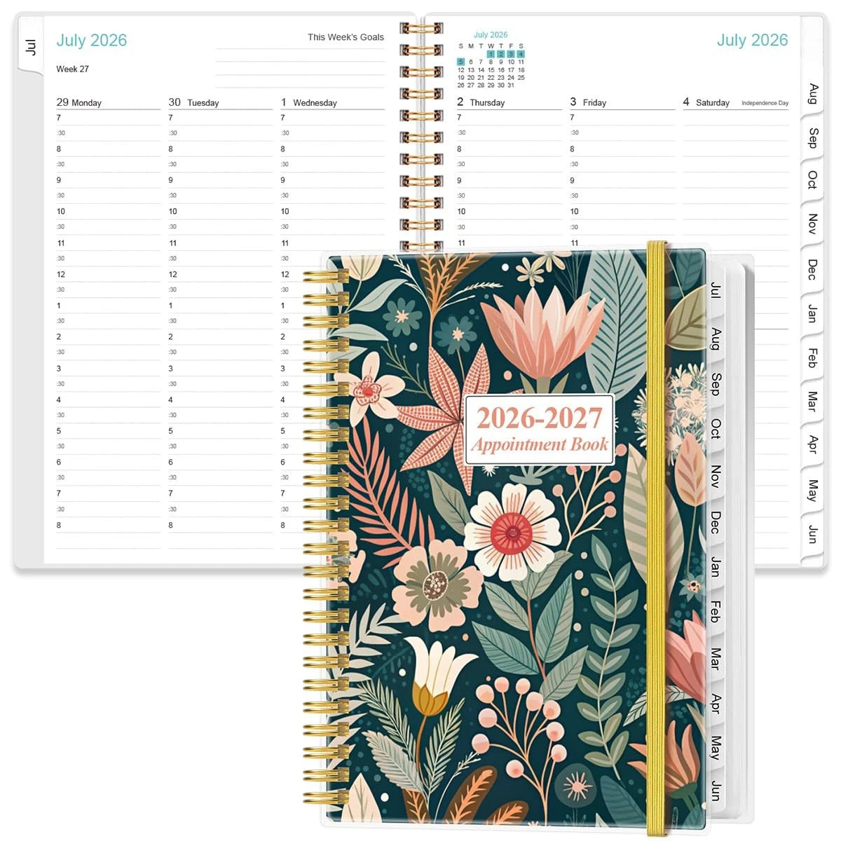 Appointment Book & Planner for 2026-2027 (Daily 6.4" x 8.5")