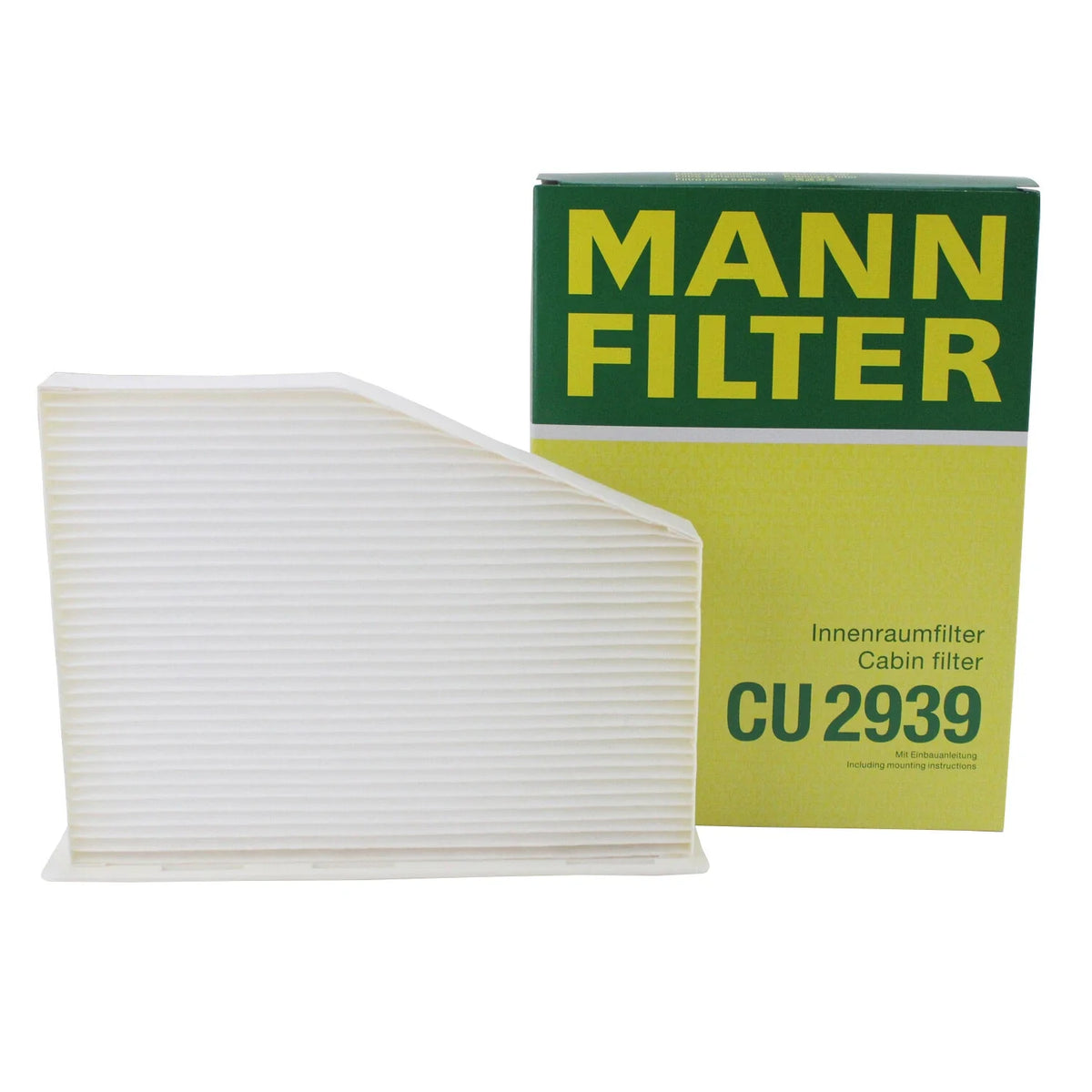 Mann Cabin Air Filter CU 2939 for VW Golf Jetta Eos Audi A3 Q3 TT (2006–2020)