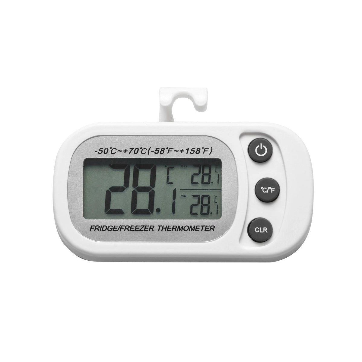 LCD Refrigerator Freezer Thermometer with Hook Meter