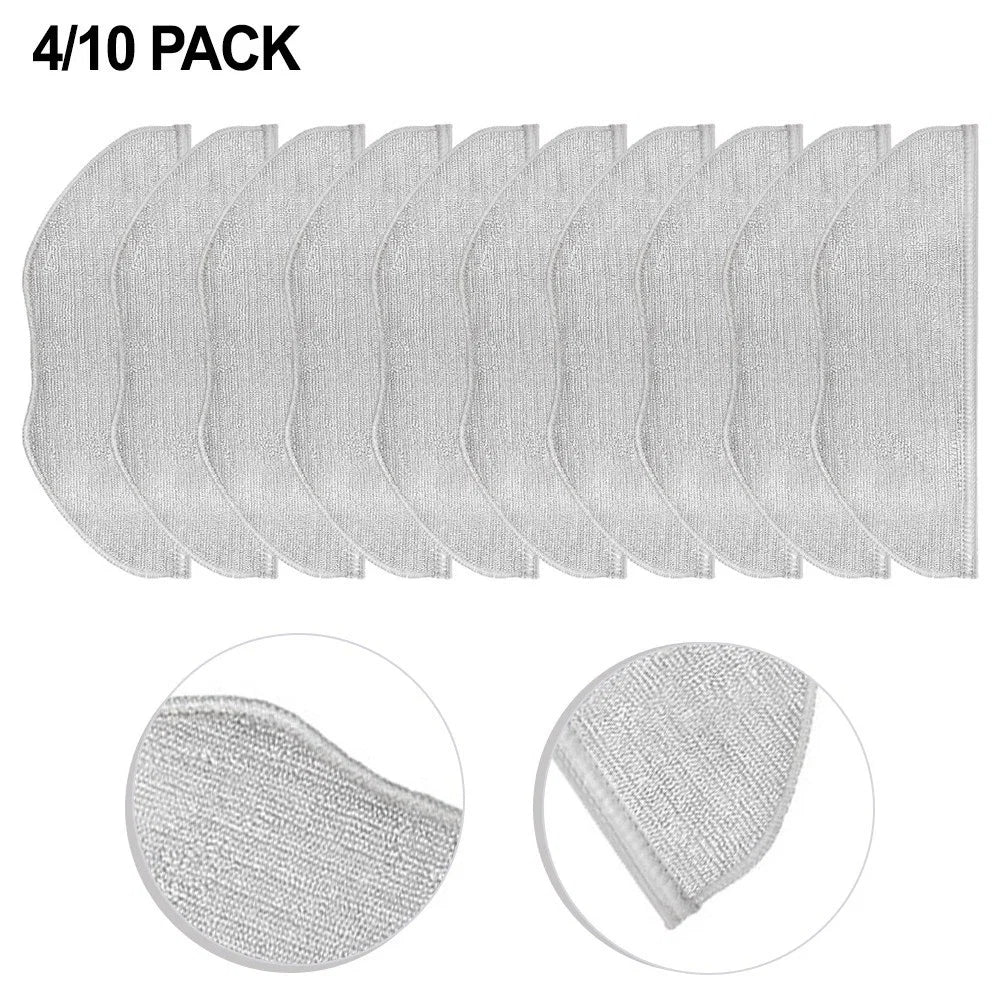 Set of 4 Mop Pads for LG CordZero R3 Robot Vacuum (Replacement, Microfiber)