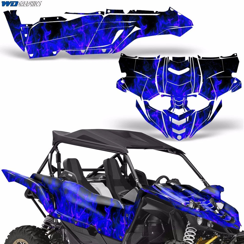 Graphic Decals Stickers for Yamaha YXZ 1000R (2015–2018) ICEFLAMES U