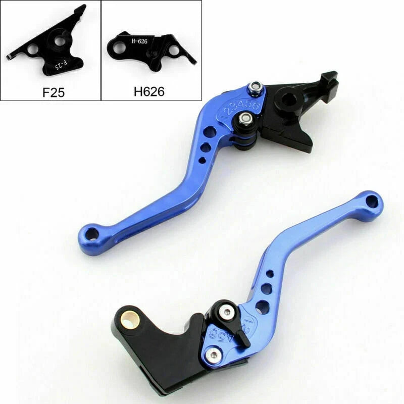 Short Brake Clutch Levers for Honda CBR500R (2013–2014) Blue T9