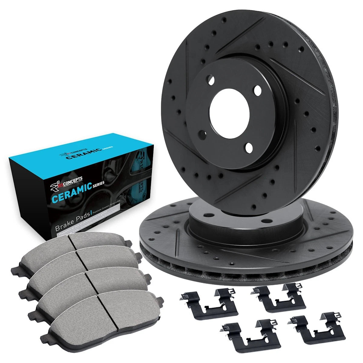 2X Brake Disc and Pad Kit for Smart Fortwo (2016–2018) WHWH1-63148