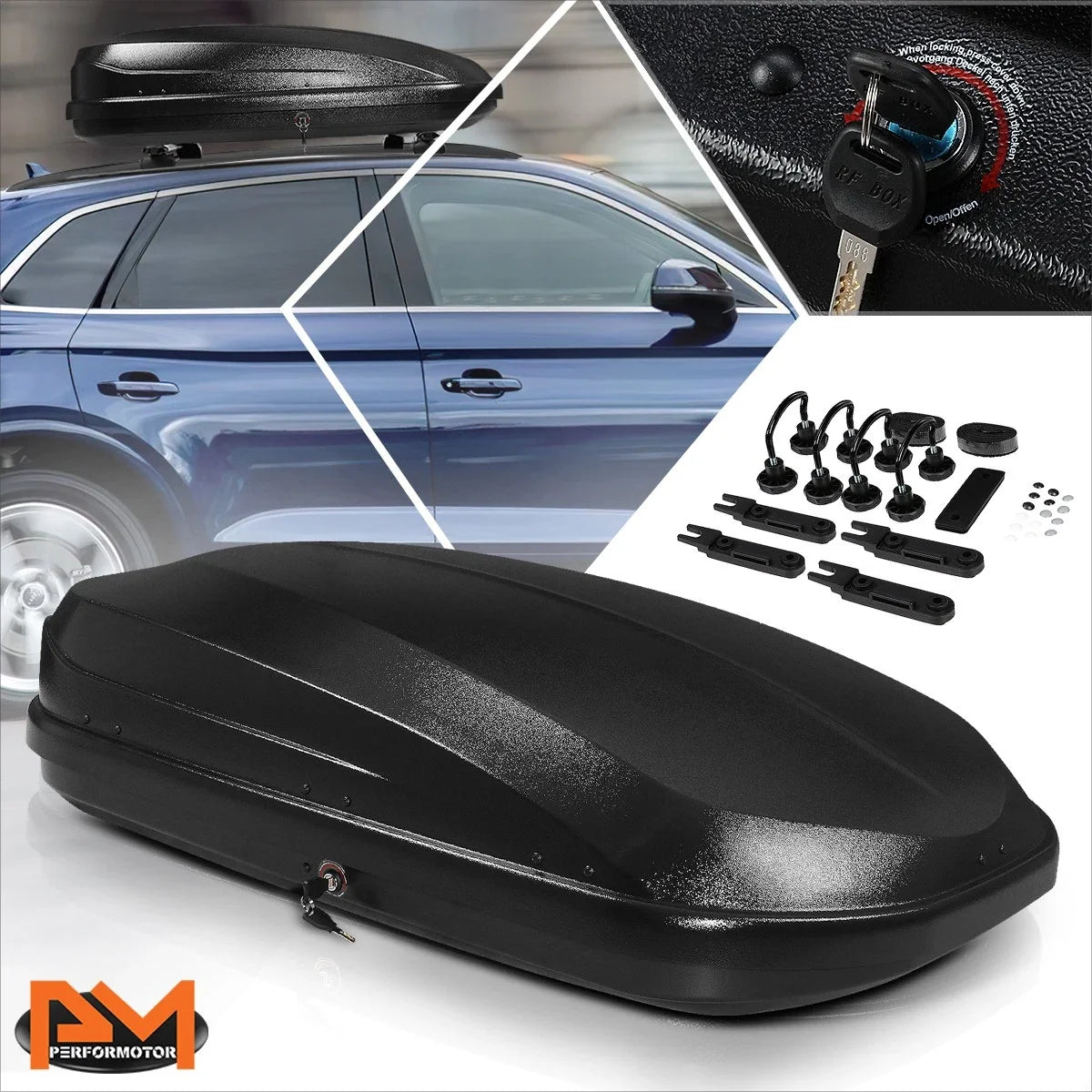 Roof Rack Mount Travel Storage Box for
