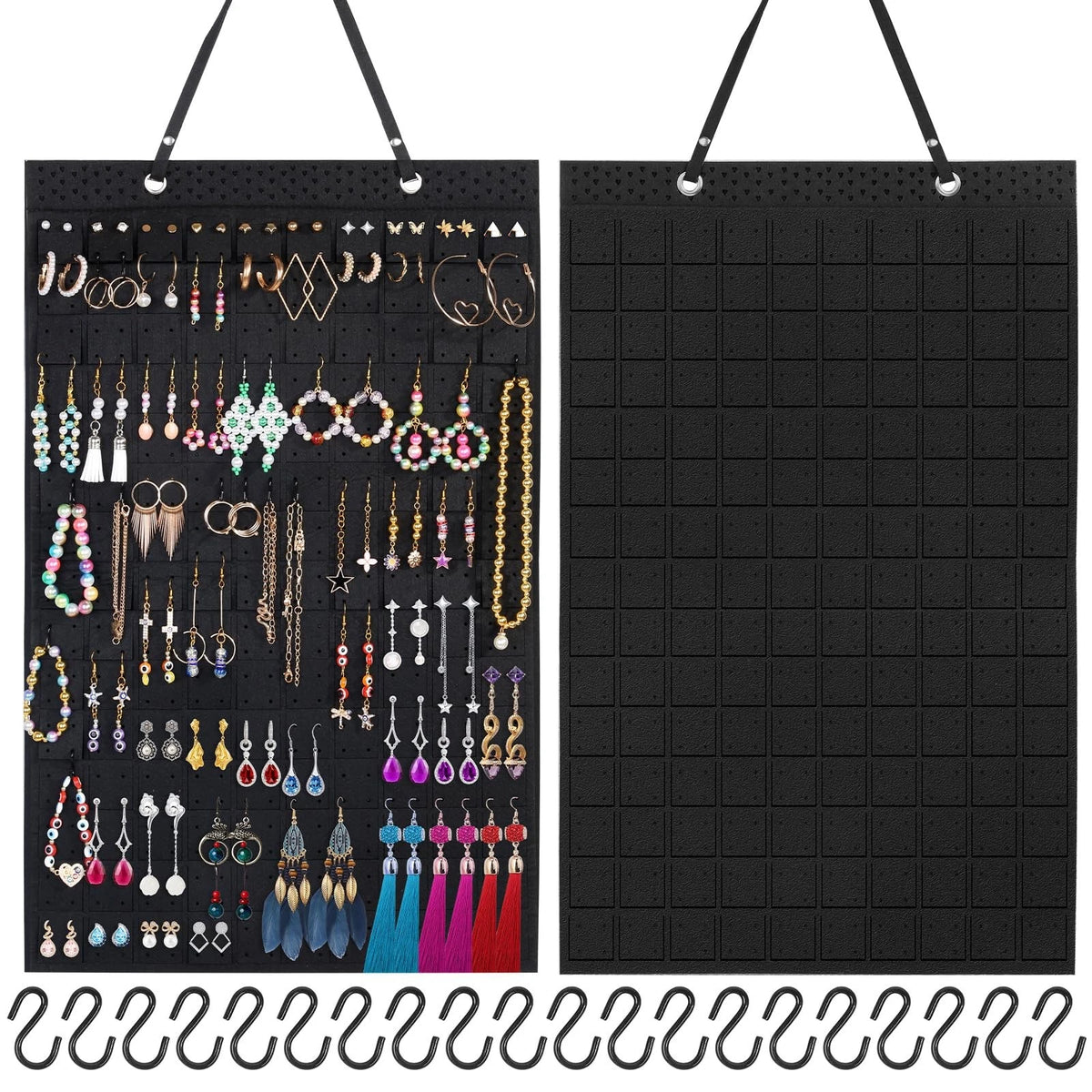 Large Hanging Earring Holder Organizer for Jewelry Storage (20 Pcs)