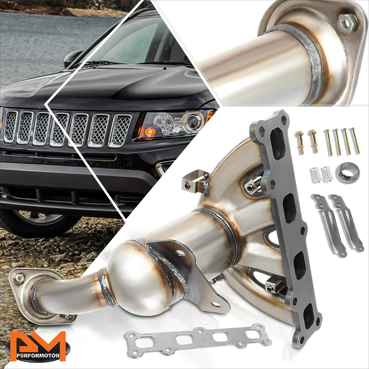Exhaust Manifold Catalytic Converter Set for Jeep Compass/Patriot (2007–2017)