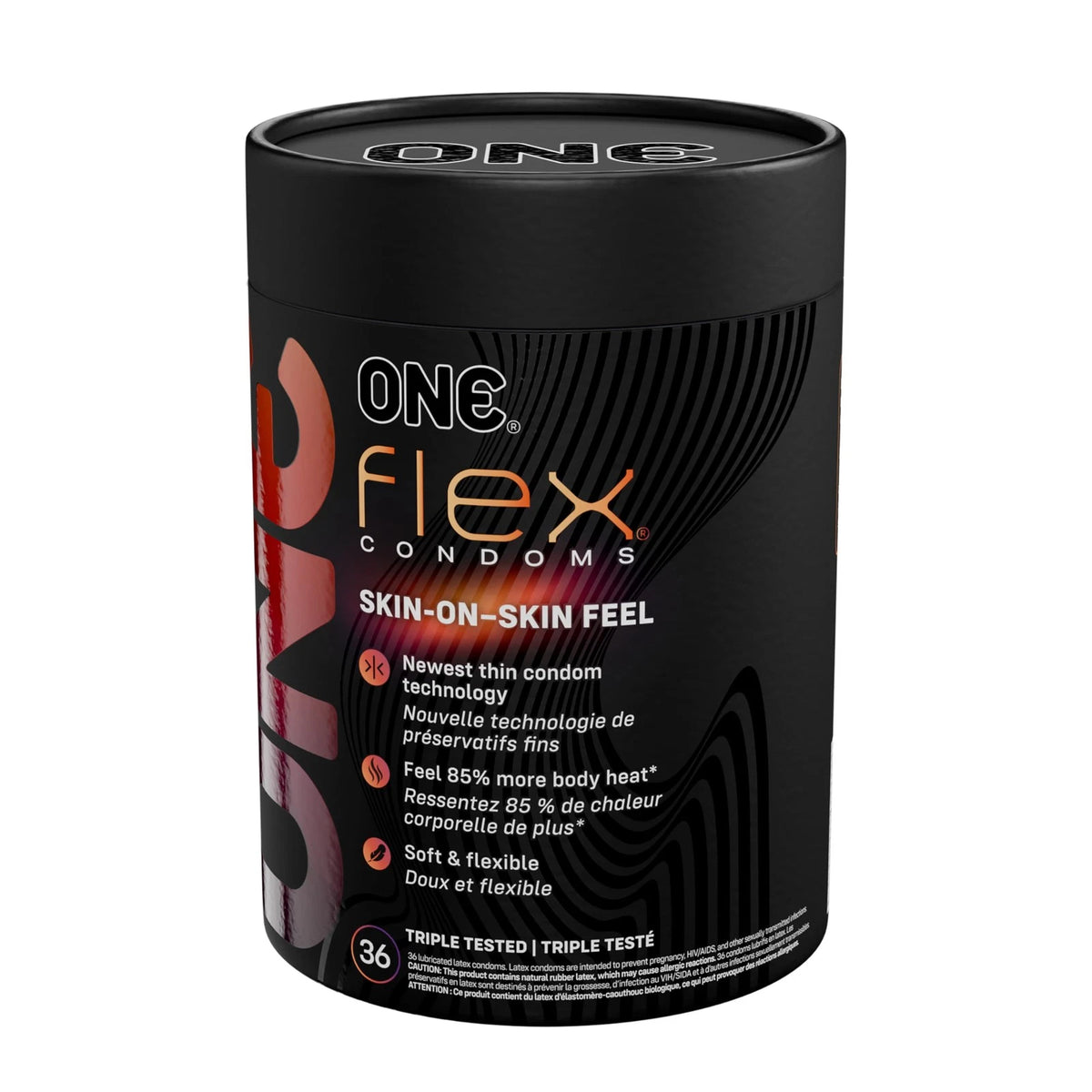 1 Count Flex Condoms for Next (Pack of 36) - Natural Charcoal Hue
